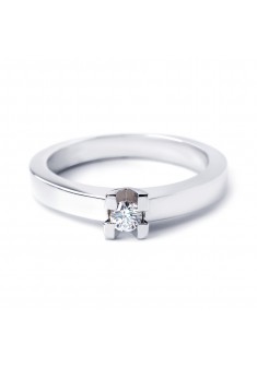 by R&C witgouden ring model Roman met 0.09ct briljant mt17 UF2352 - 000047997 by R&C witgouden ring model Roman met 0.09ct briljant mt17 UF2352 - 000047997