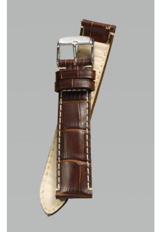 Fromanteel horlogeband Bruin leer croco - 600325 Fromanteel horlogeband Bruin leer croco - 600325