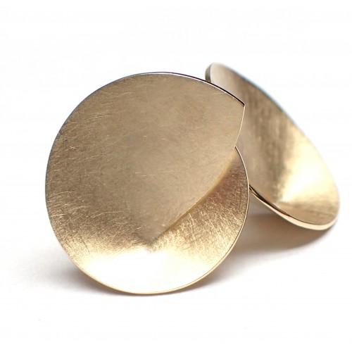 Cardillac geelgouden fantasie oorknoppen 18krt.13mm - 607138