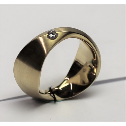 Cardillac geelgouden ring met 0.10ct briljant geslepen diamant mt 55 - 000046928