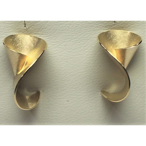 Cardillac 18krt geelgouden fantasie oorsieraden met steker 17x11mm - 607140